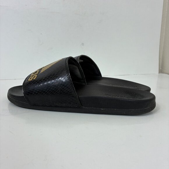 Adidas Adilette Comfort Slides Women’s Size 7 Slip-On Mountain Logo - Picture 4 of 8